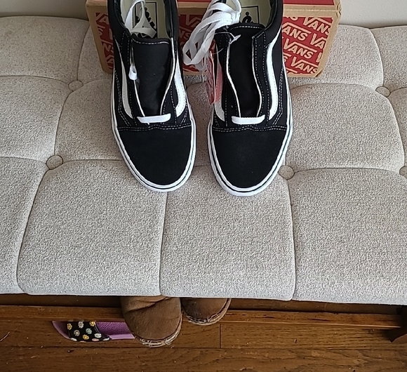 Womens Old Skool  Classic Black and White Vans Size 7 - Picture 7 of 8